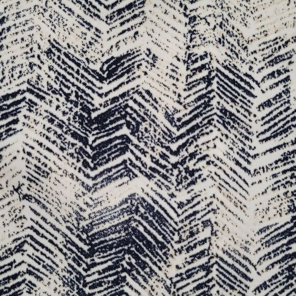 🔸️Poema Blue & Cream Brushed Chevron Print Sleeveless Top Large - Picture 9 of 11